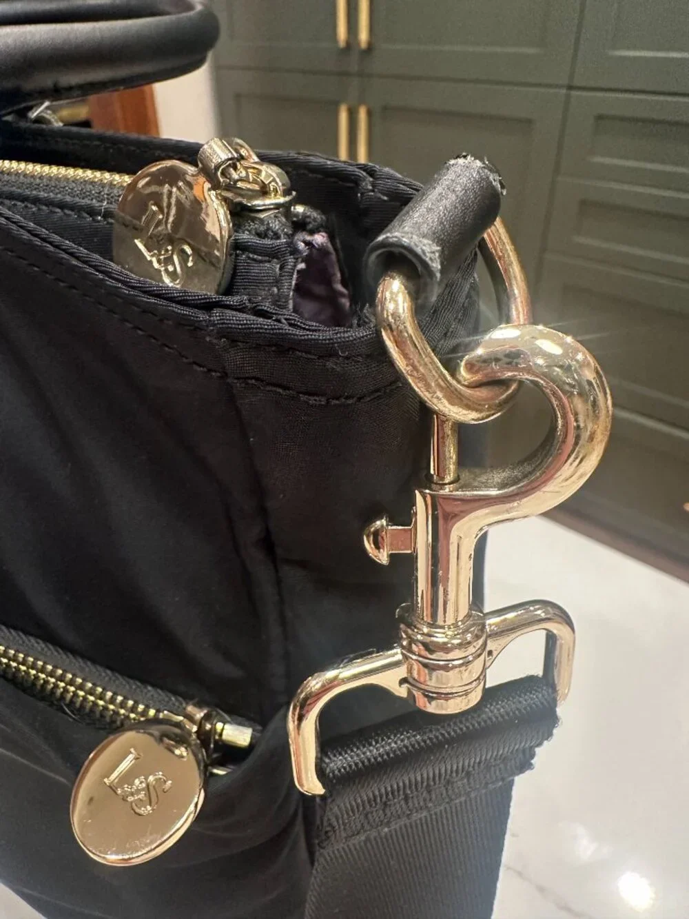 LO&SONS Black Brookline Laptop Bag